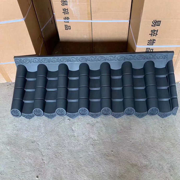 九龍樹脂屋檐裝飾一體瓦大量現貨  鼎崇可延伸仿古一體瓦大量現貨
