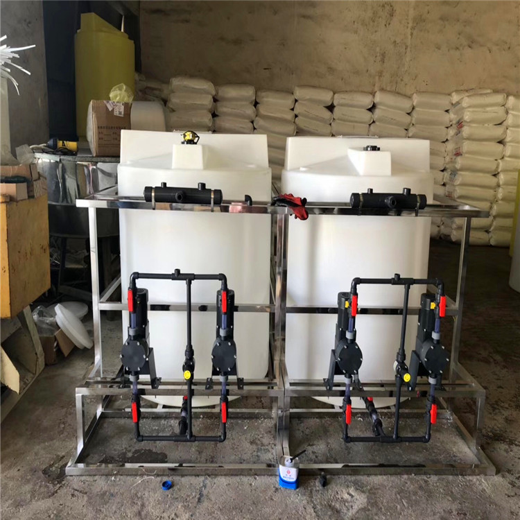 500L環(huán)保塑料攪拌桶  祥盛500升石灰攪拌罐 500L污水處理加藥桶