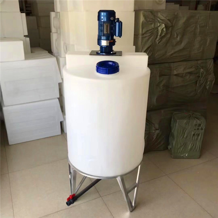 500L環(huán)保塑料攪拌桶  祥盛500升石灰攪拌罐 500L污水處理加藥桶
