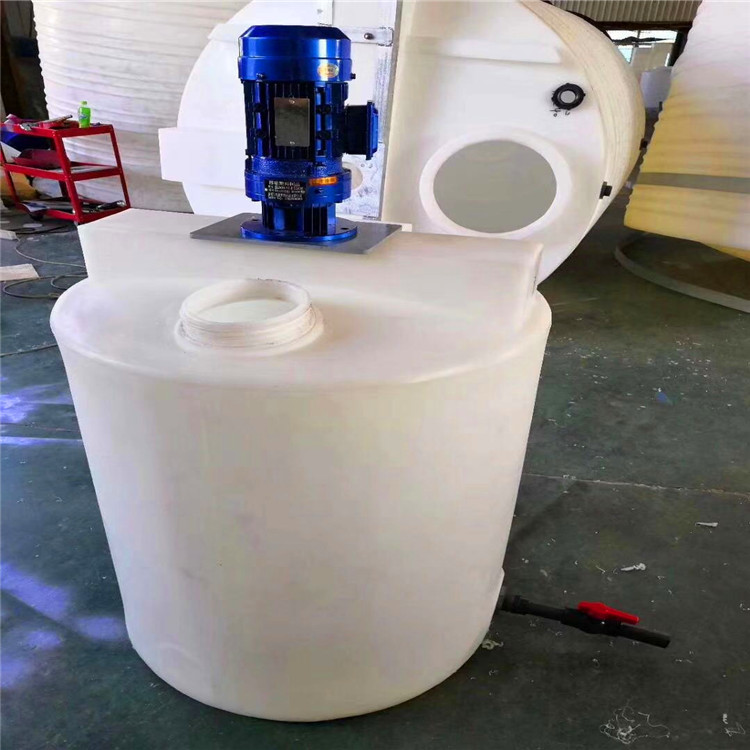 500L環(huán)保塑料攪拌桶  祥盛500升石灰攪拌罐 500L污水處理加藥桶