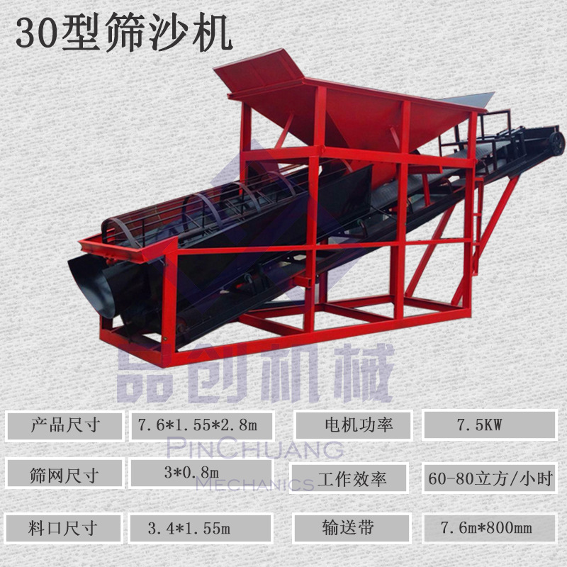 現(xiàn)貨供應(yīng)移動(dòng)式滾筒篩沙機(jī) 建筑工地電動(dòng)滾筒篩 攪拌站電動(dòng)篩沙機(jī)示例圖3