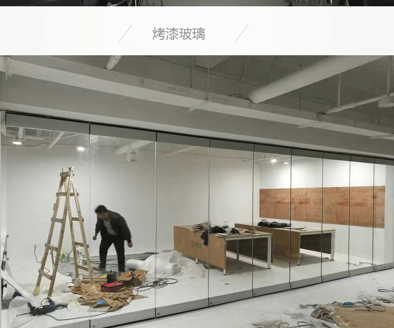 歐遠酒店活動隔斷 可折疊推拉移動屏風(fēng)隔墻 無地軌可旋轉(zhuǎn)會議室活動隔斷墻 宴會廳包間推拉隔音墻廠家直銷示例圖7