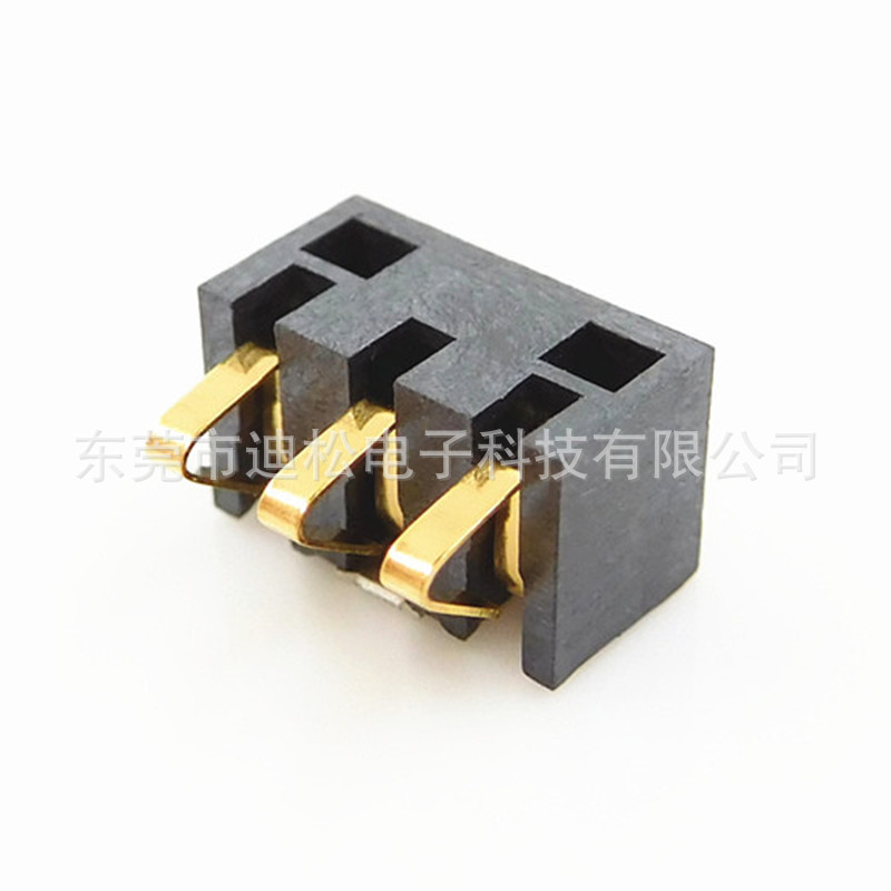 DISONG電池連接器間距2.5PH高度4.5H帶柱無柱BC-2-307系列電池座示例圖8