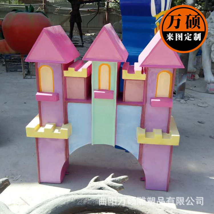 玻璃鋼小房子 玻璃鋼卡通房屋 玻璃鋼造型雕塑 玻璃鋼戶外擺件示例圖2