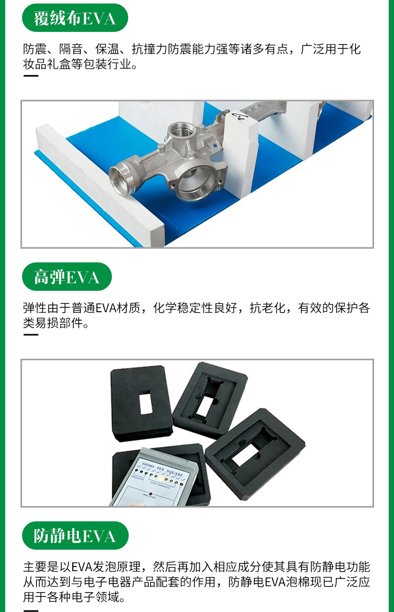 化妝品eva泡棉內(nèi)襯 高密度泡棉 eva化妝品內(nèi)襯 eva海綿包裝內(nèi)襯示例圖13